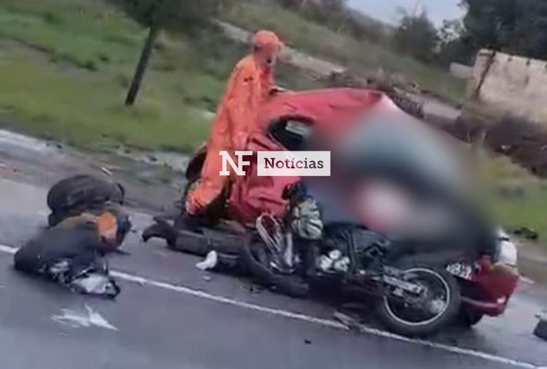 Acidente entre moto e carro deixa um morto e dois feridos na BR-101 em Campos