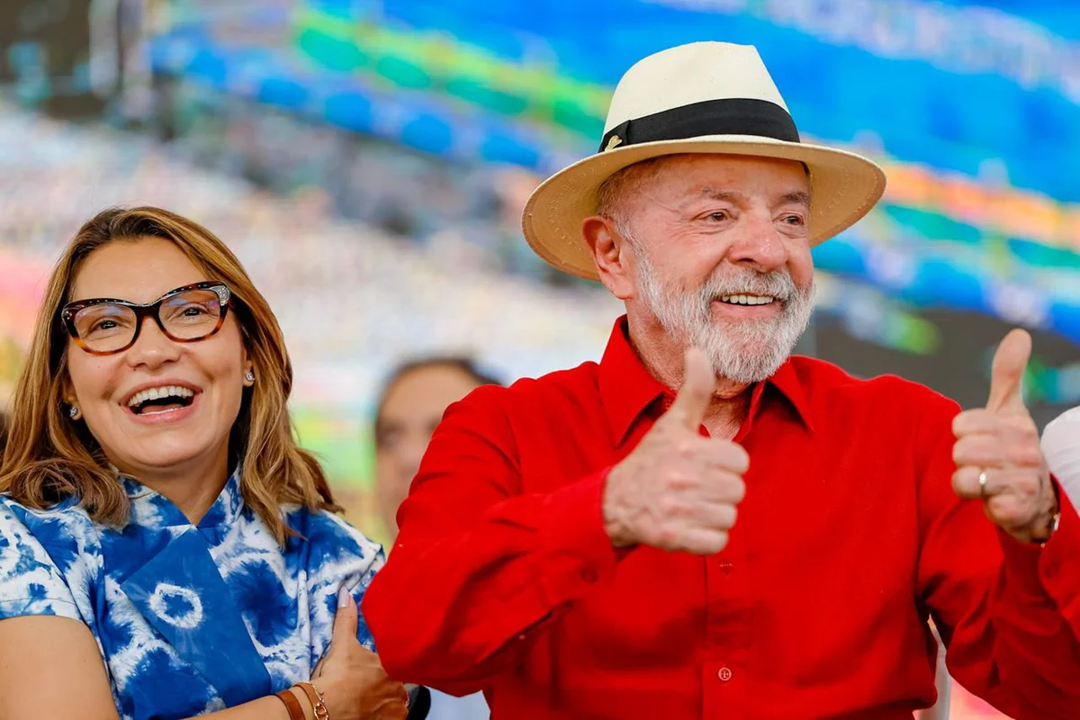 Presidente Lula e primeira-dama Janja