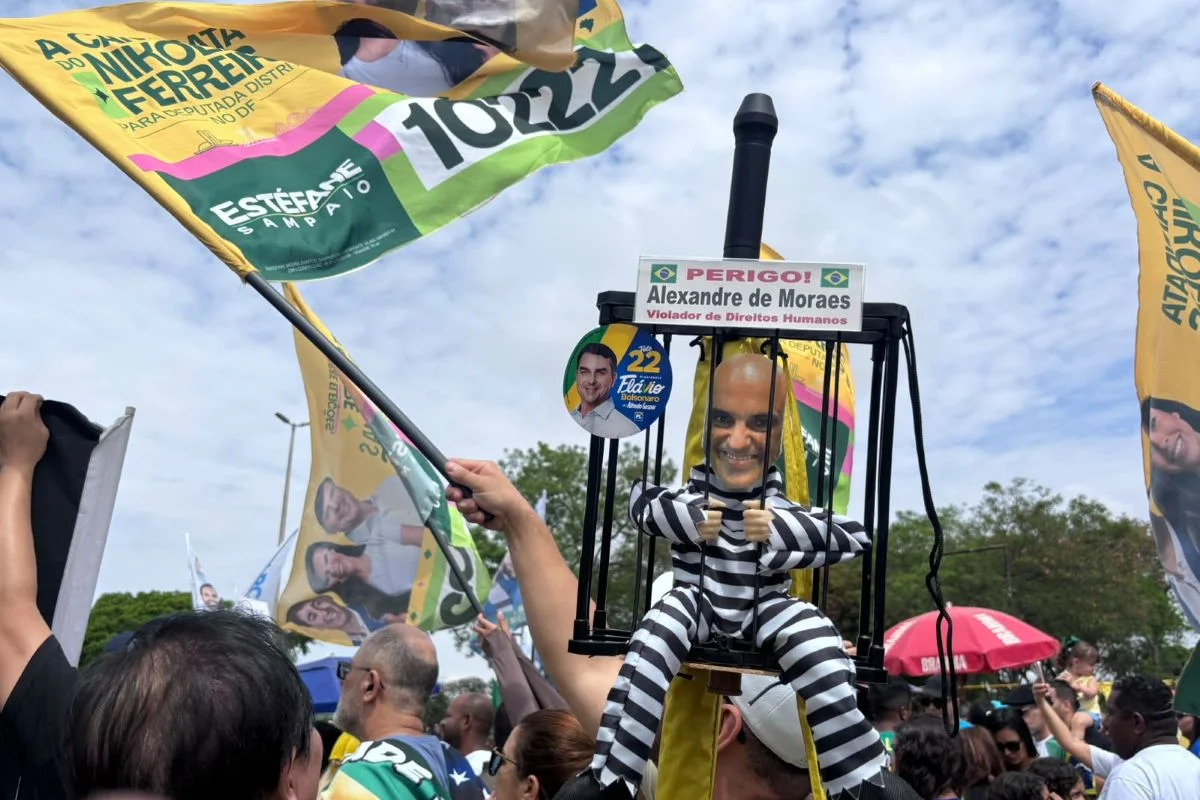 Manifestação realizada na Funarte em Brasília